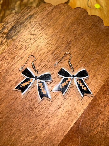 Cheer bow earrings