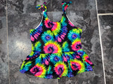Neon tie dye