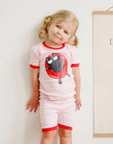 Tube Kitty Short Sleeve Pajama Set