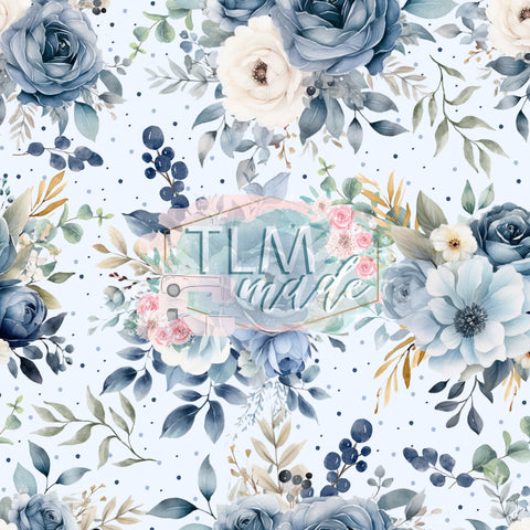 Blue floral