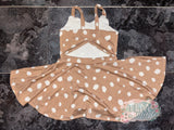Tan skater girl dress 4T