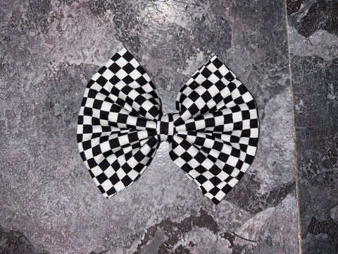 B&W checkered big bows