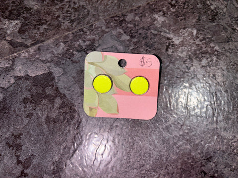 Lime earrings