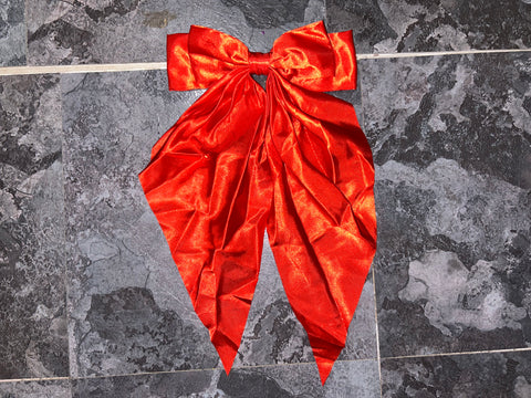 Red satin bow