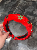 Red braided headband