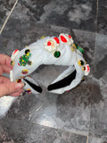 White Christmas headband