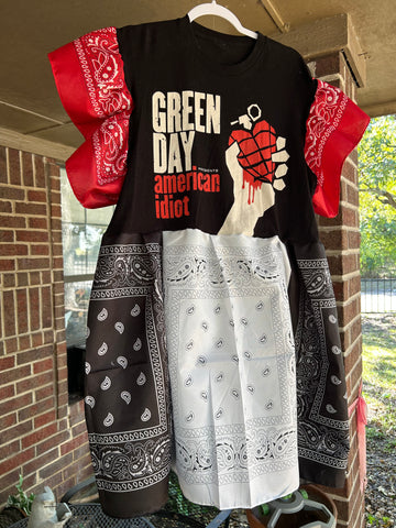 Upcycle bandana dress L/XL