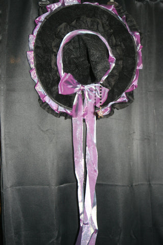 Purple witches hat fits adult