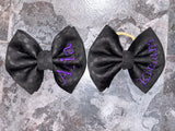 Mystery embroidery name bows