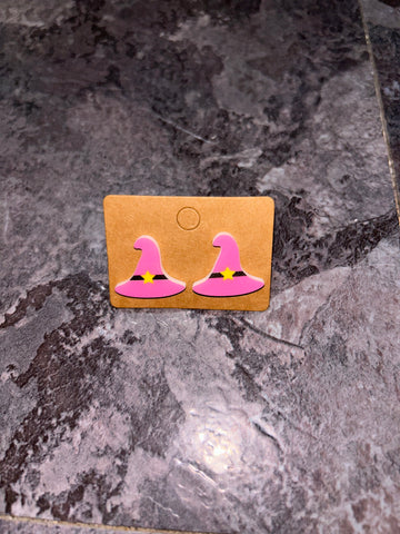 Witch hat earrings