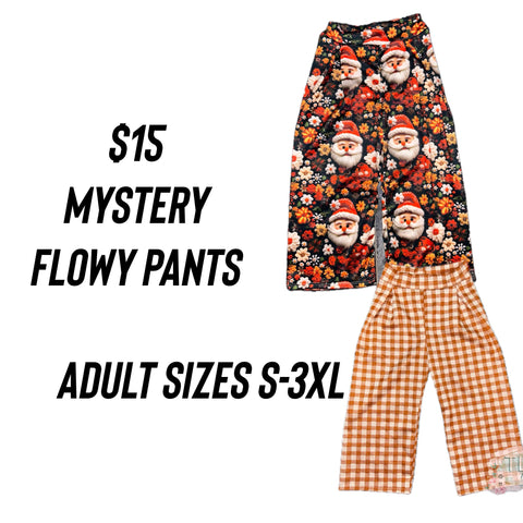 $15 mystery flowy pants or wide leg pants adult s-3XL
