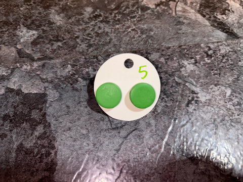 Green earrings