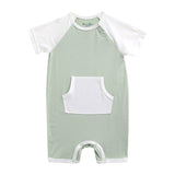 Bamboo Smile Mint Baby Romper