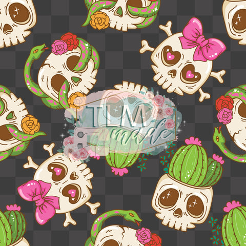 Skulls and cactus