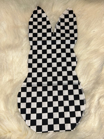 B&W checker bunny