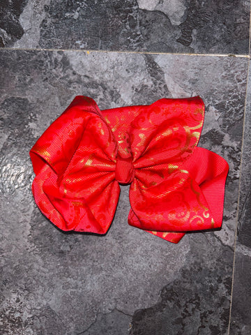 Red and gold bows