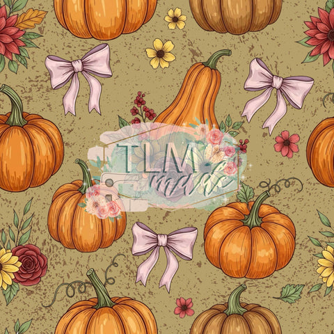Pumpkins and bows