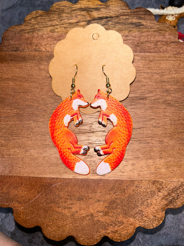 Fox earrings