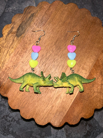 Stegosaurus earrings