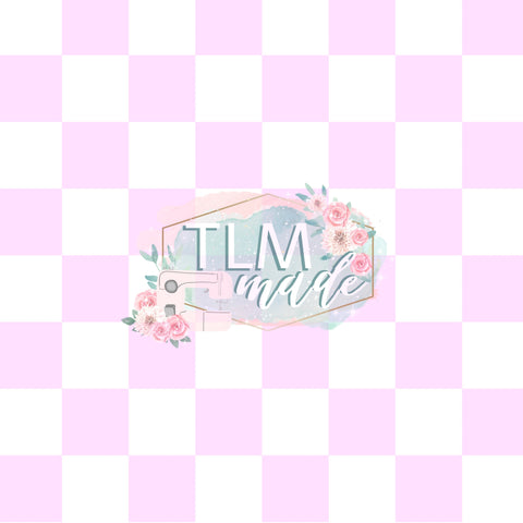 Pastel pink checkered