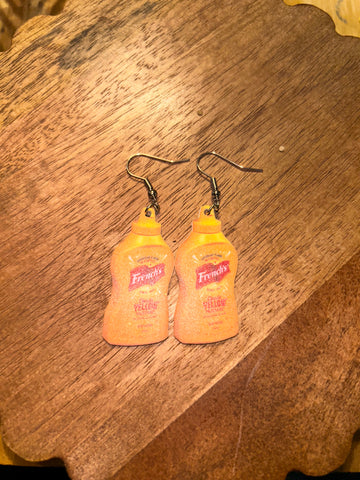 Mustard earrings