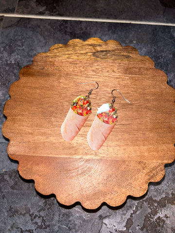 Burrito earrings