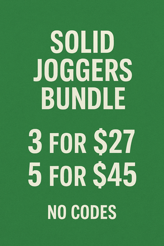 Mystery Solid joggers bundle