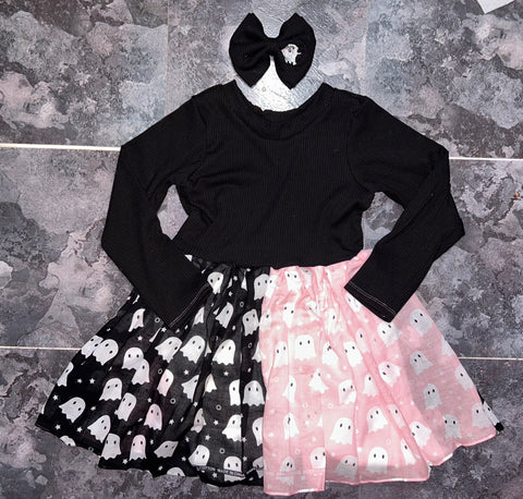 Long sleeve ghost bandana dress 6/7