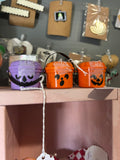 Halloween bucket with mystery earrings