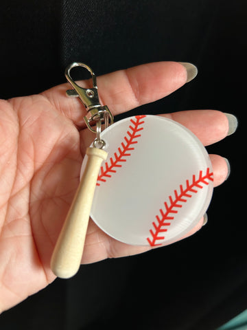 Baseball keychain