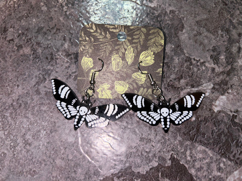 Moth earrings