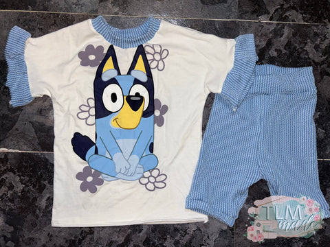 Ruffle sleeve Upcycle set 4T