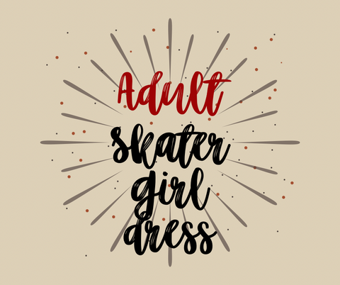 Mystery skater dress adult S-2XL
