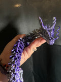 Purple 3D printed dragon