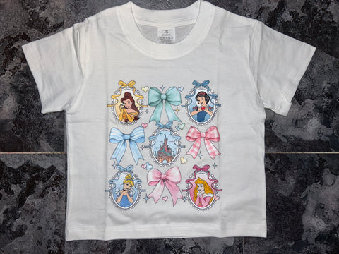 Princess and bows shirt 3/4T