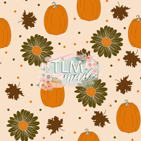 Fall floral and pumpkins