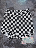 Black and white checkered