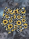 Cow print with Sunflowers